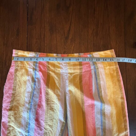 Billabong Women's Walk it Off Striped Linen Blend Shorts, Size Large - Picture 6 of 11